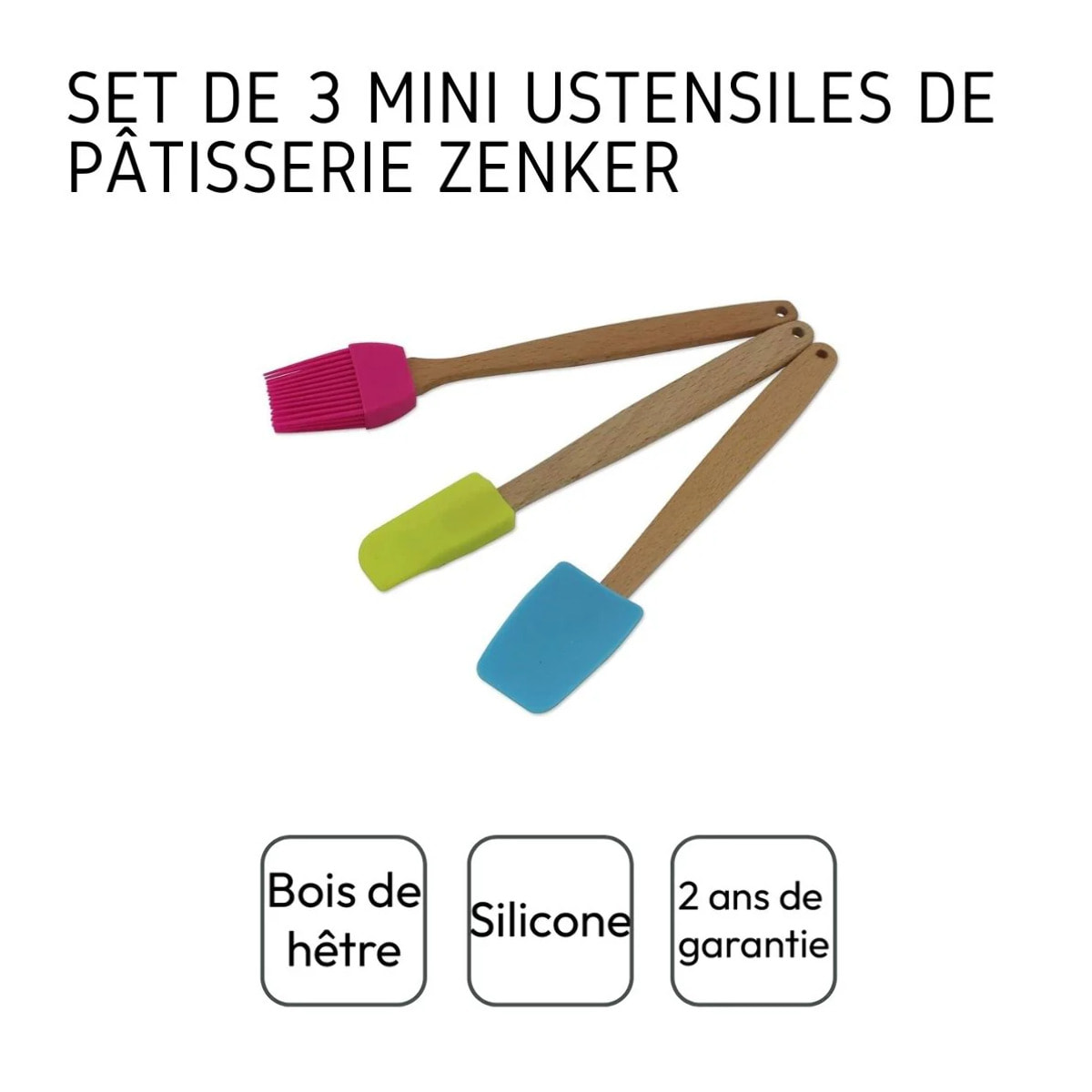 Kit de 3 ustensiles de pâtisserie 20 cm Zenker