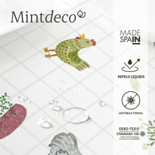 Nappe anti-taches FARM MULTICOLORE - enduite