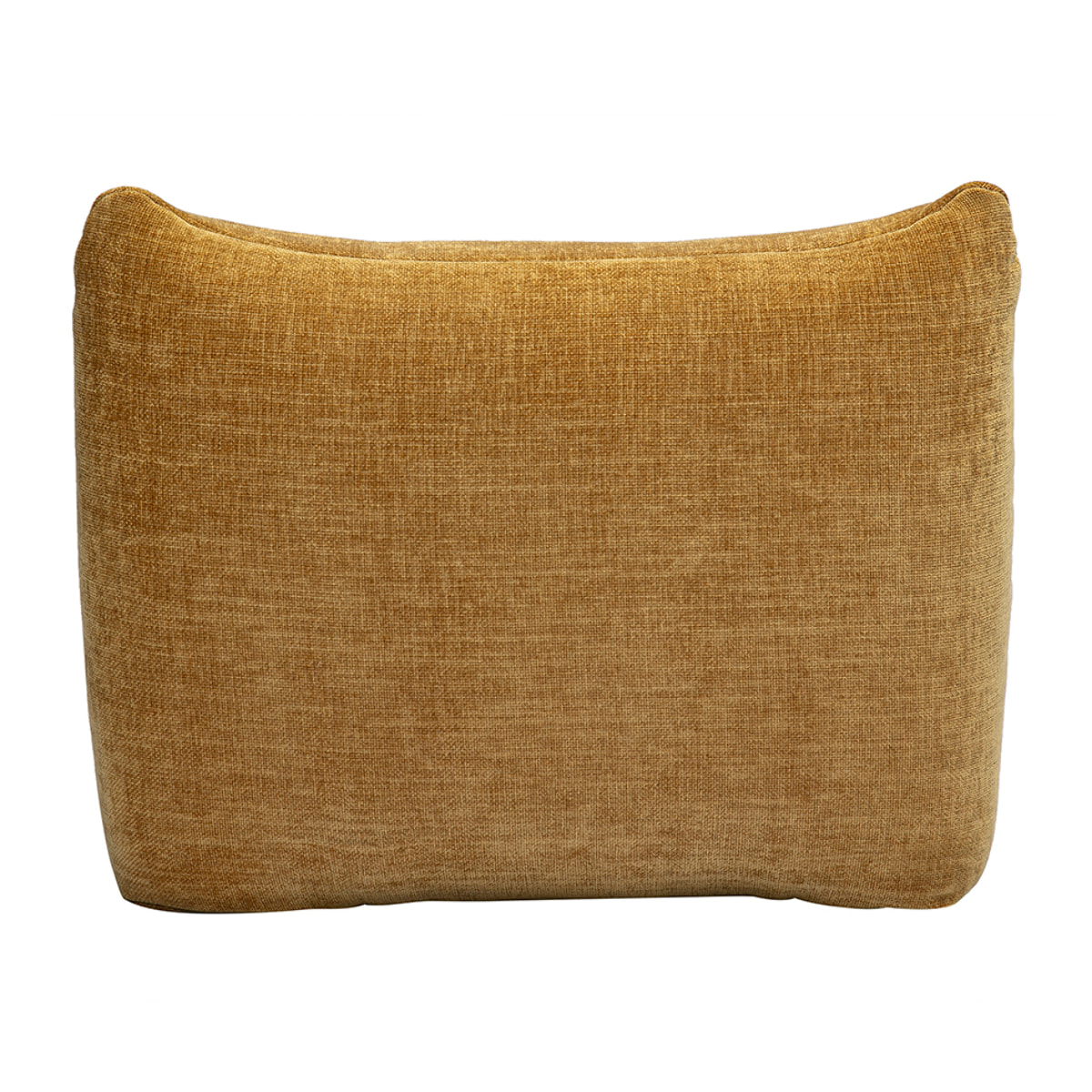 Fauteuil lounge en tissu effet velours texturé bronze BUMPY