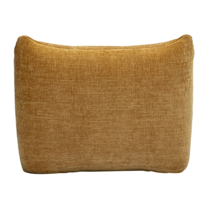 Fauteuil lounge en tissu effet velours texturé bronze BUMPY