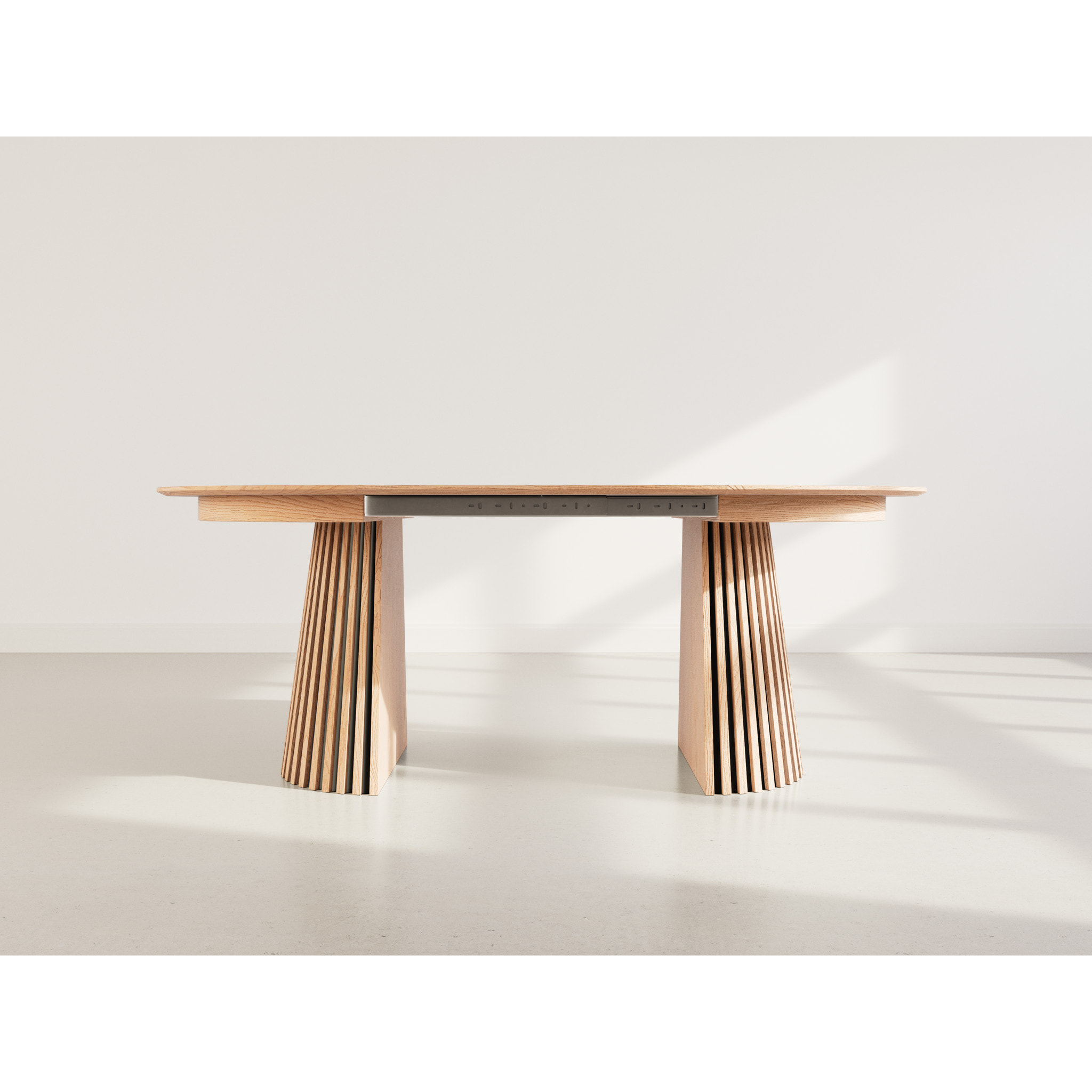 Freya - table à manger ronde extensible - effet bois - 4 à 8 personnes - Bois