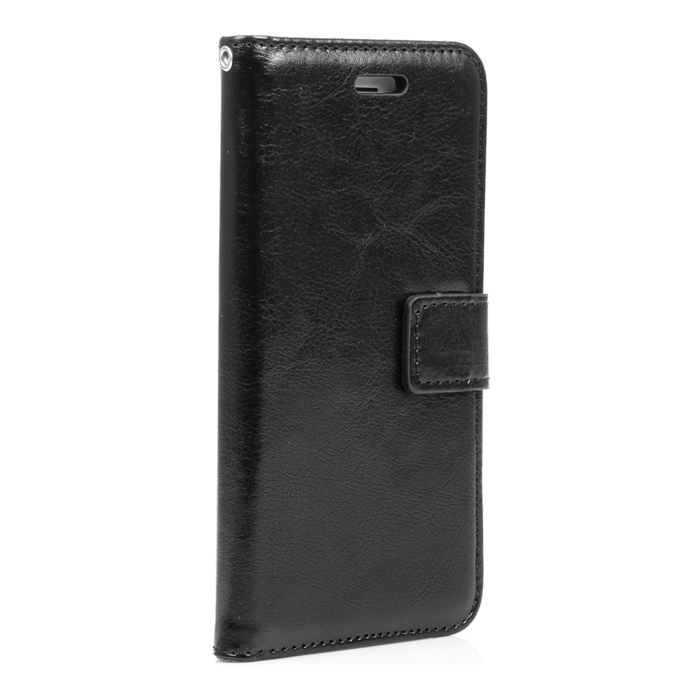 DAM Custodia Folio in ecopelle con chiusura magnetica per iPhone 7/8 7x2x14 cm. Colore nero