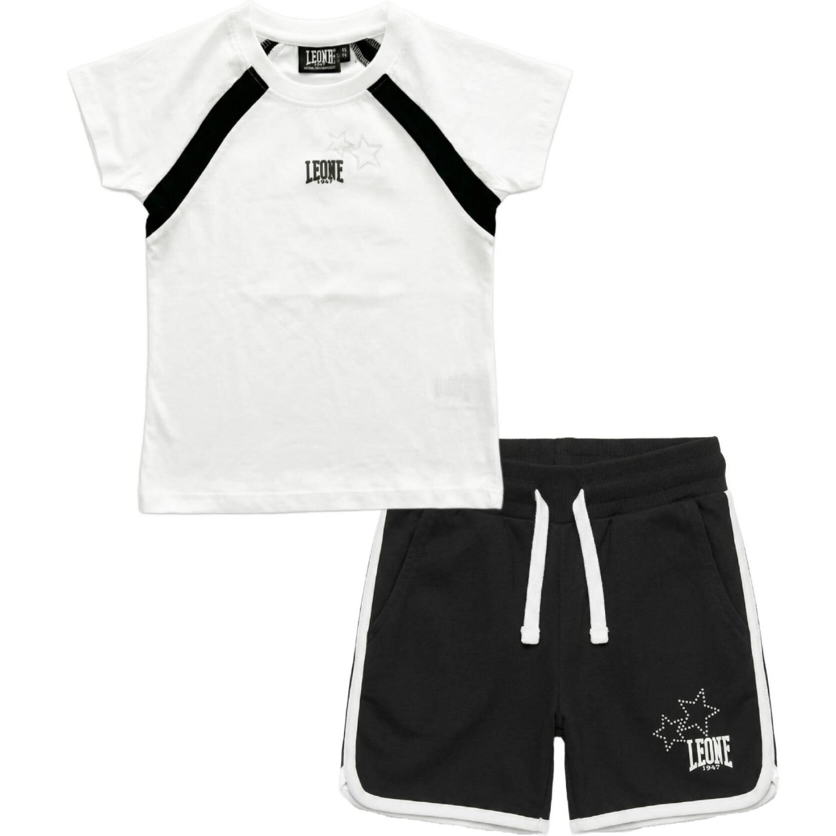 Conjunto de camiseta y pantalón corto para niña de la marca Light