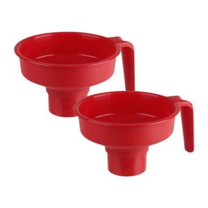 Ensemble de 2 Entonnoirs à confiture grande capacité 14 cm Fackelmann Colors Edition