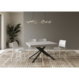 Tavolo allungabile 90x140/244 cm Karida cashmere gambe antracite