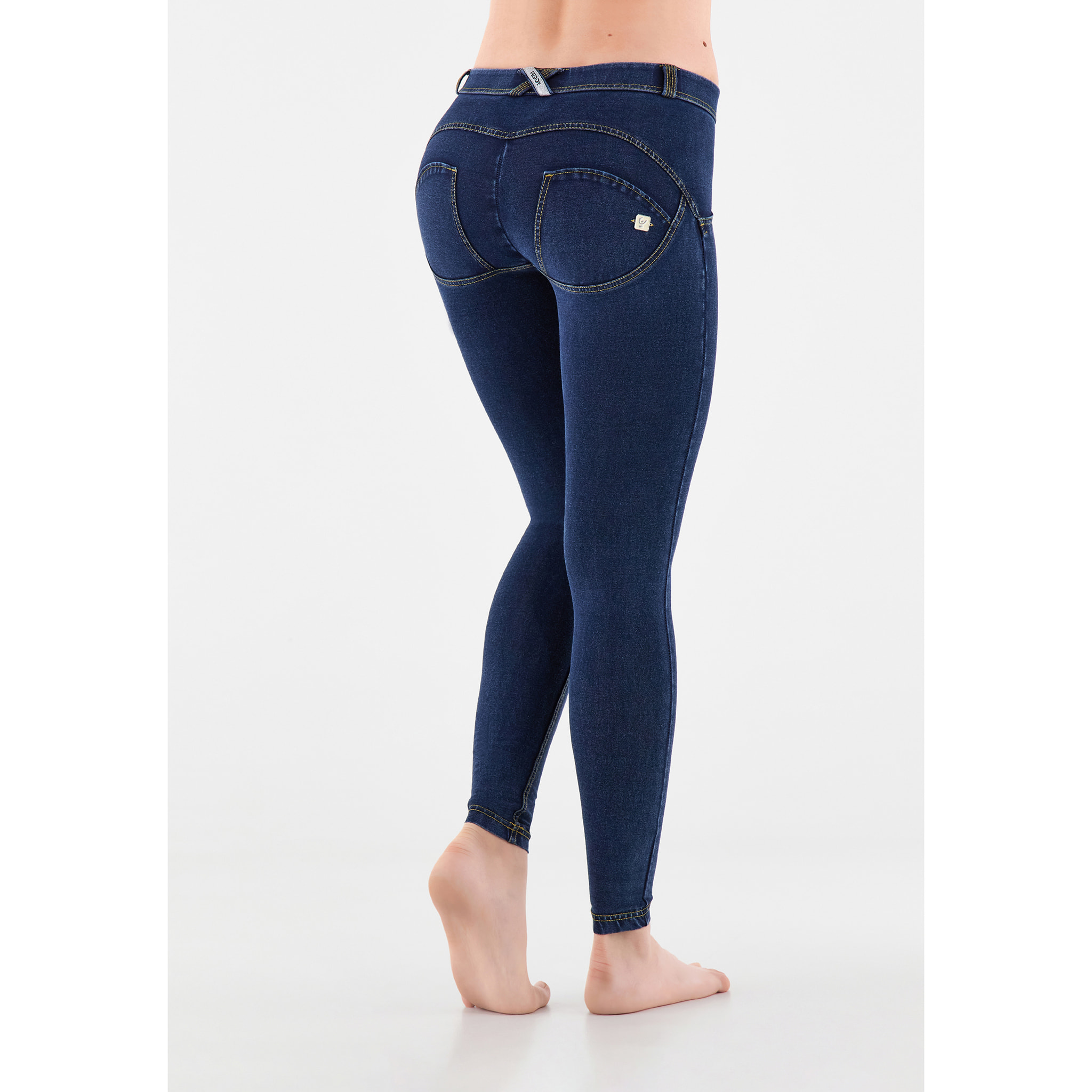 Jeggings push up WR.UP® superskinny jersey-denim organico