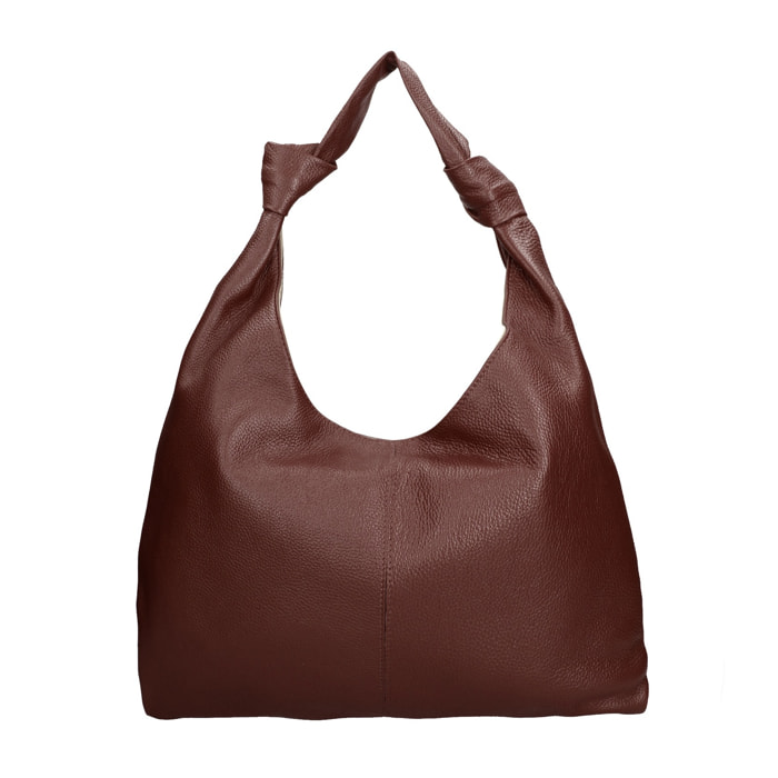 Borsa a spalla da donna Made in Italy - Modello Iduna Lux - 100% pelle - 41.0 x 28.0 x 3.0 cm