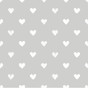 Cool Kids - Funda Nórdica Estampada - Reversible - Infantil - Cierre Solapa - 100% Algodón - Incluye 1 Funda de Almohada - Cuna/Maxicuna - Corazones A