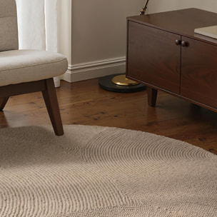 Tapis rond Rond Faux uni