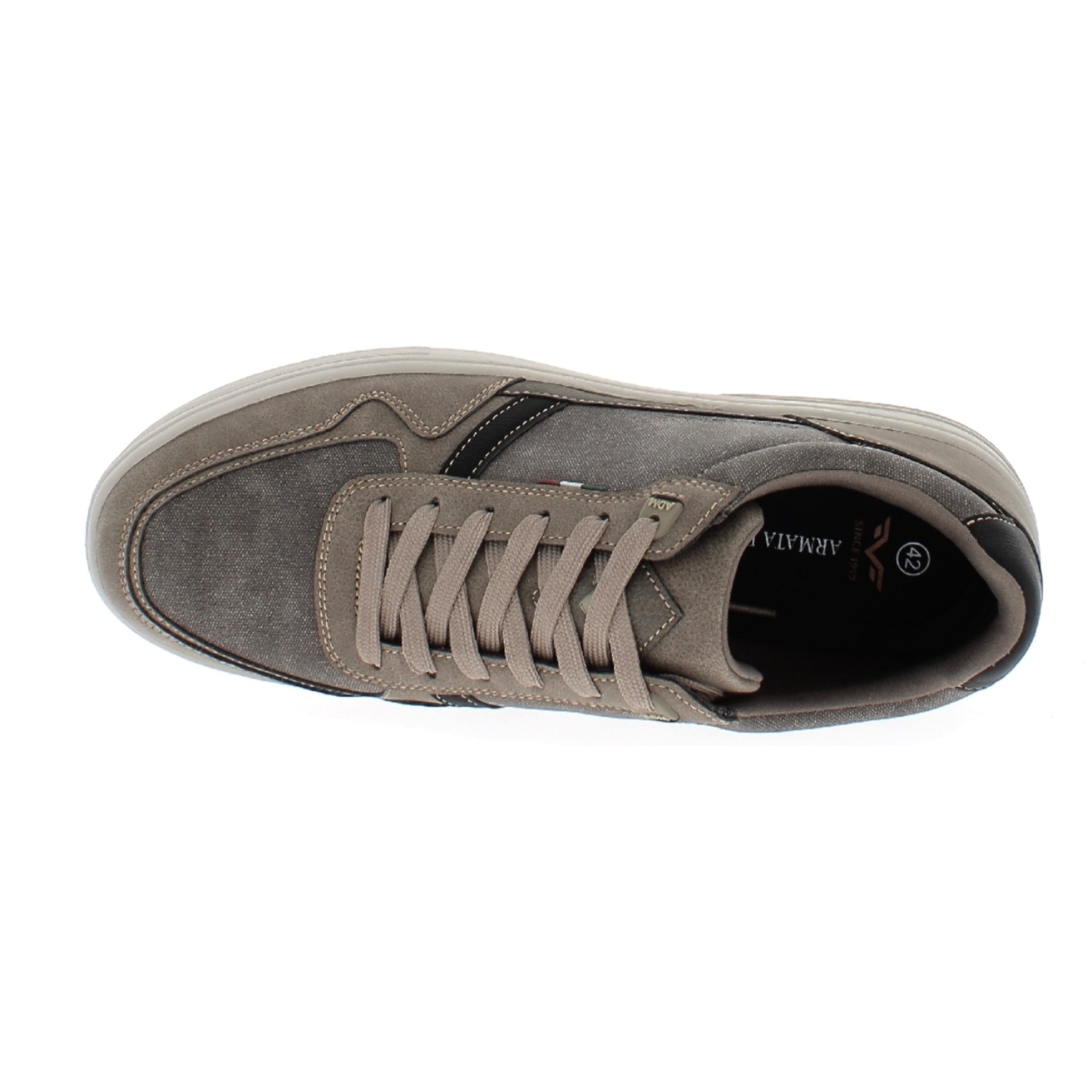 Armata di Mare Scarpe Uomo Sneakers Basse Stringate con Soletta Rimovibile in Memory Foam AMU W24M608 Taupe