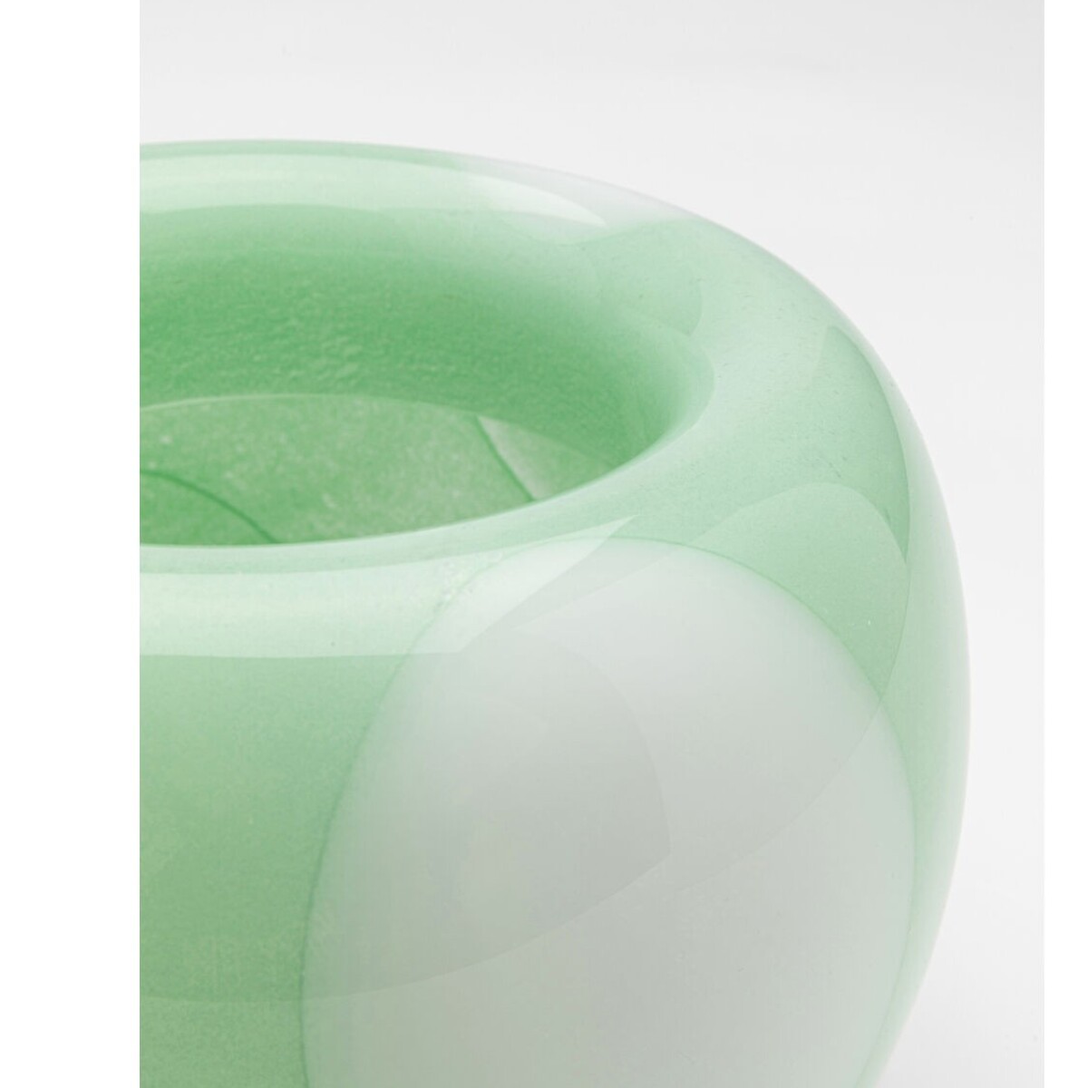 Vase Punti vert et blanc 15cm Kare Design