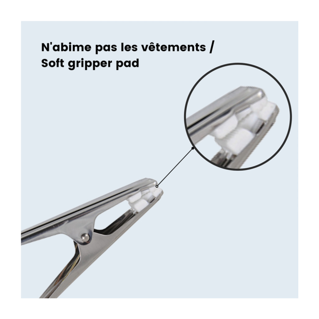 Lot de 10 Pinces à  linge Inox MSV