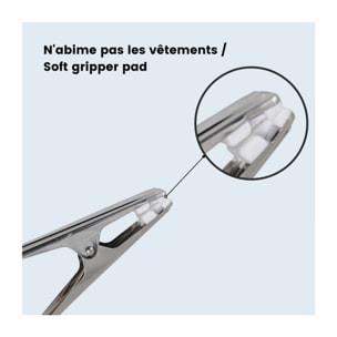 Lot de 10 Pinces à  linge Inox MSV