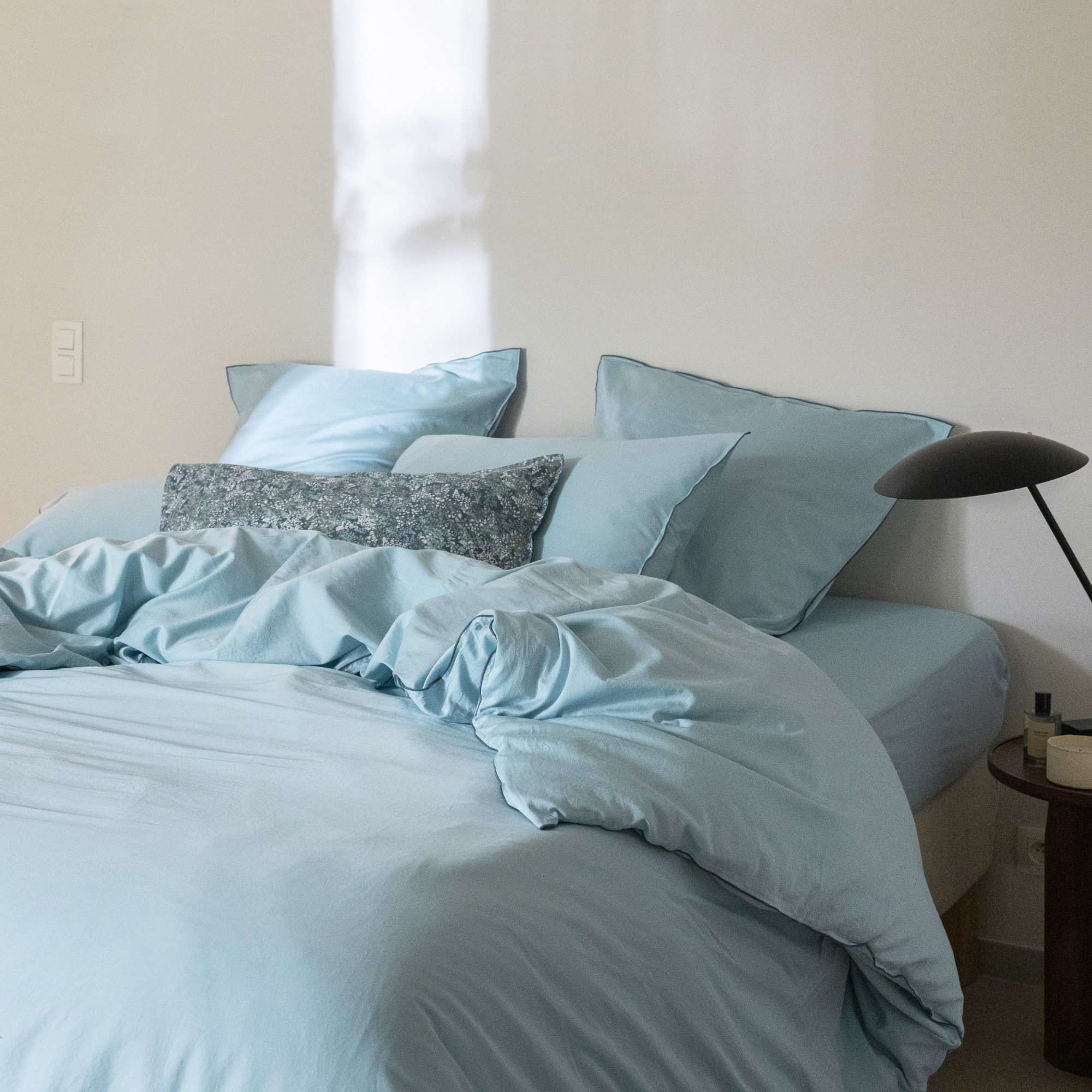 Housse de Couette en satin de coton lavé, RÊVE SATINÉ