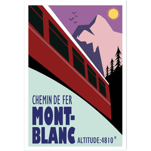 Affiche Terminus chamonix 4810m Affiche seule