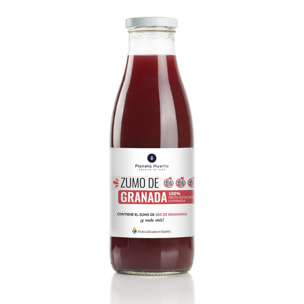 PLANETA HUERTO | Zumo de Granada 100% Fruta Ecológica Exprimida - Sin Azúcar Añadido - 750 ml |