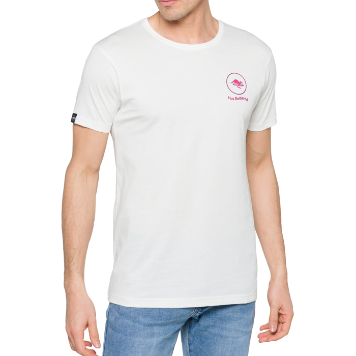T-shirt in cotone 150 gr Flame Hot Buttered Bianco