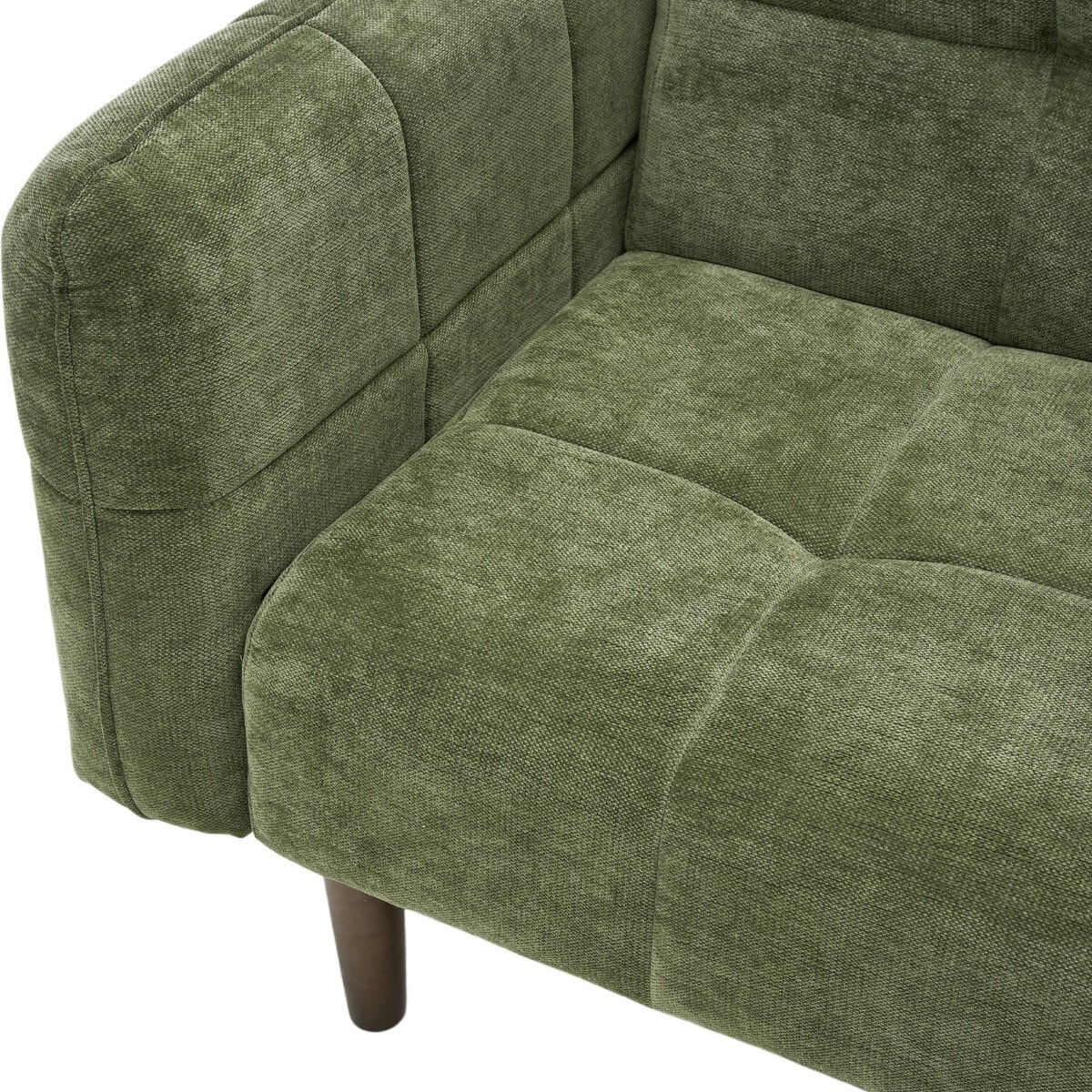 Canapé convertible 3 places en tissu chenille - PAVIA