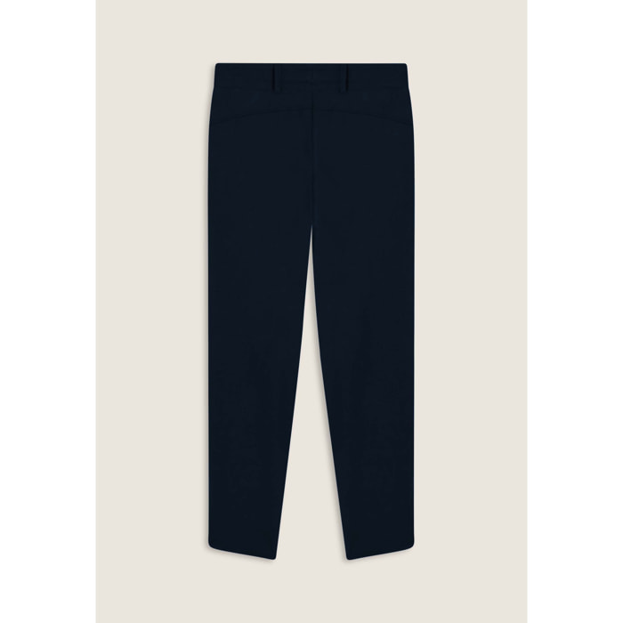 Pantaloni slim fit con spacchi laterali