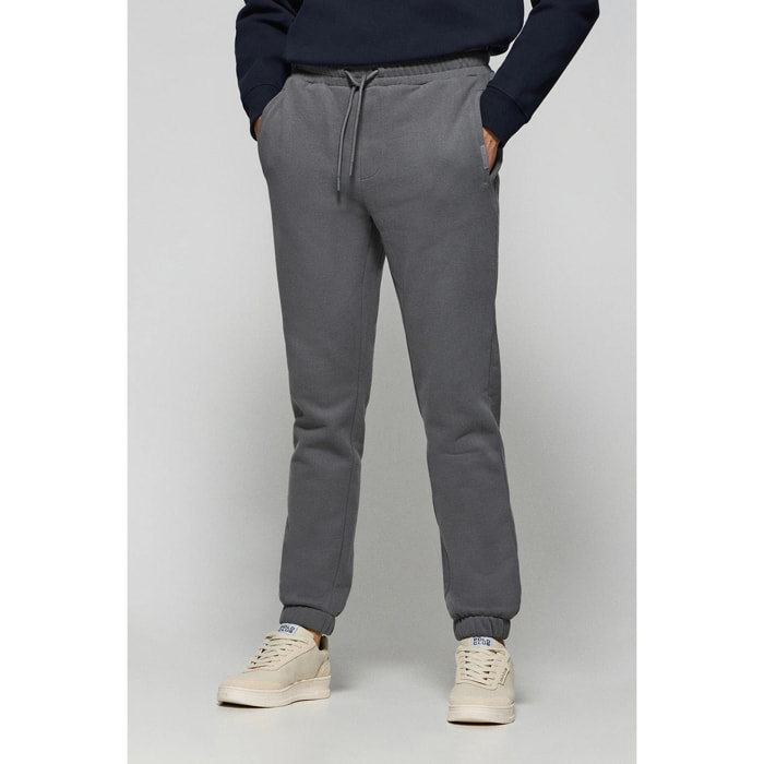 Pantaloni jogger grigio asfalto con particolari Polo Club