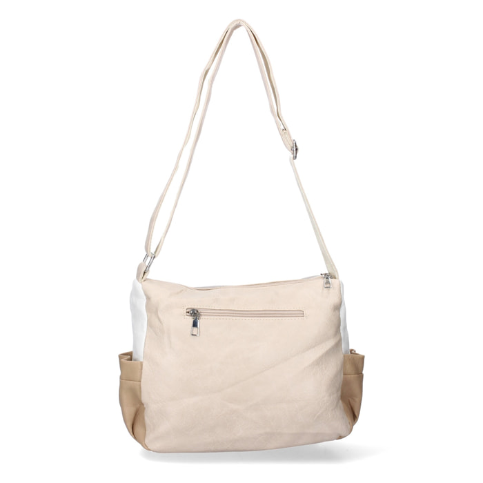 Bandolera de Mujer diseño moderno cuenta con dos compartimentos principales