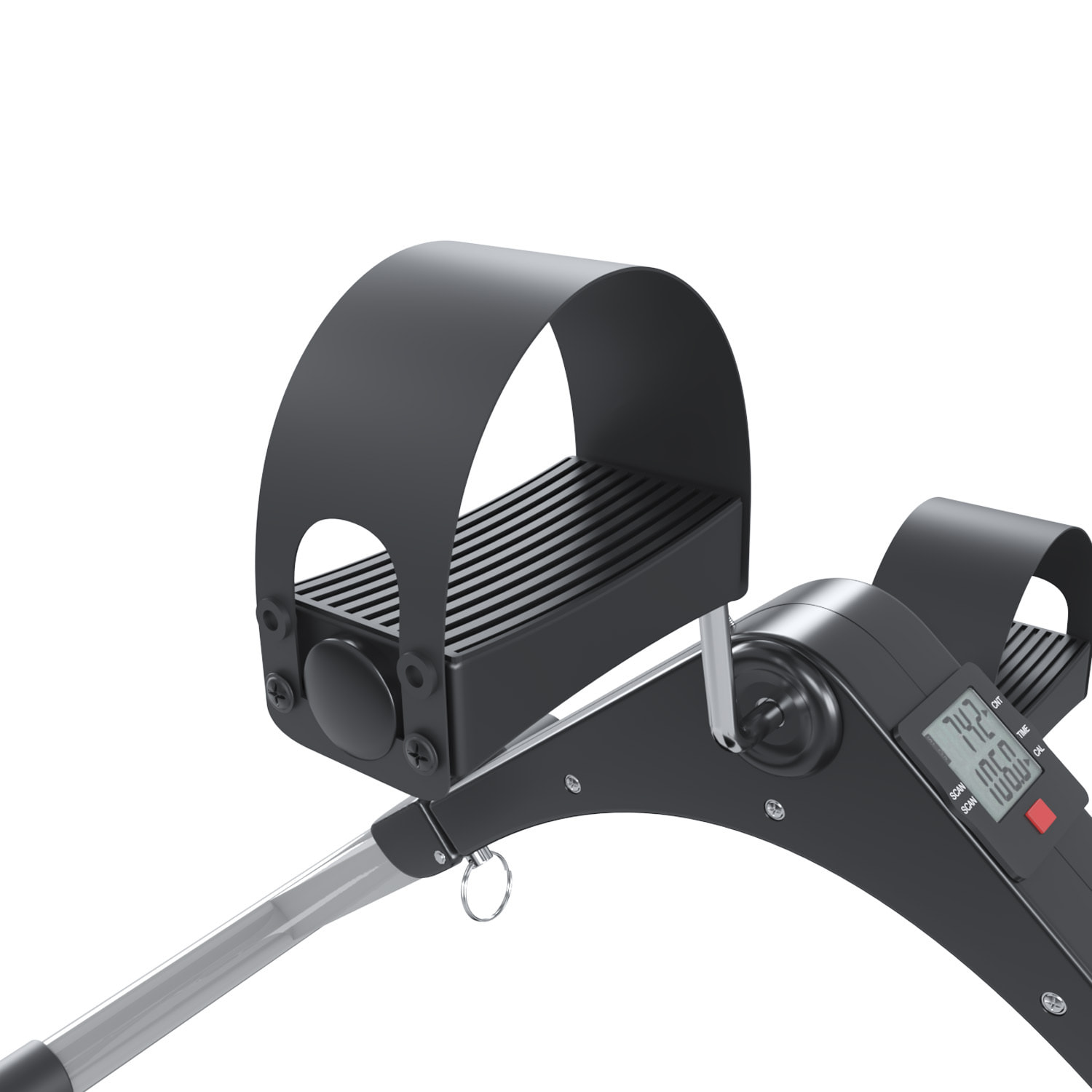Pedaliera Riabilitazione Mini Cyclette Dispositivo Pieghevole Per Anziani Pedali Antiscivolo Display LCD Esercizio Fitness Da Tavolo Scrivania