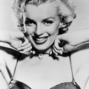 Affiche célébrité Marilyn Monroe, 1953 Affiche + cadre en bois - Noir