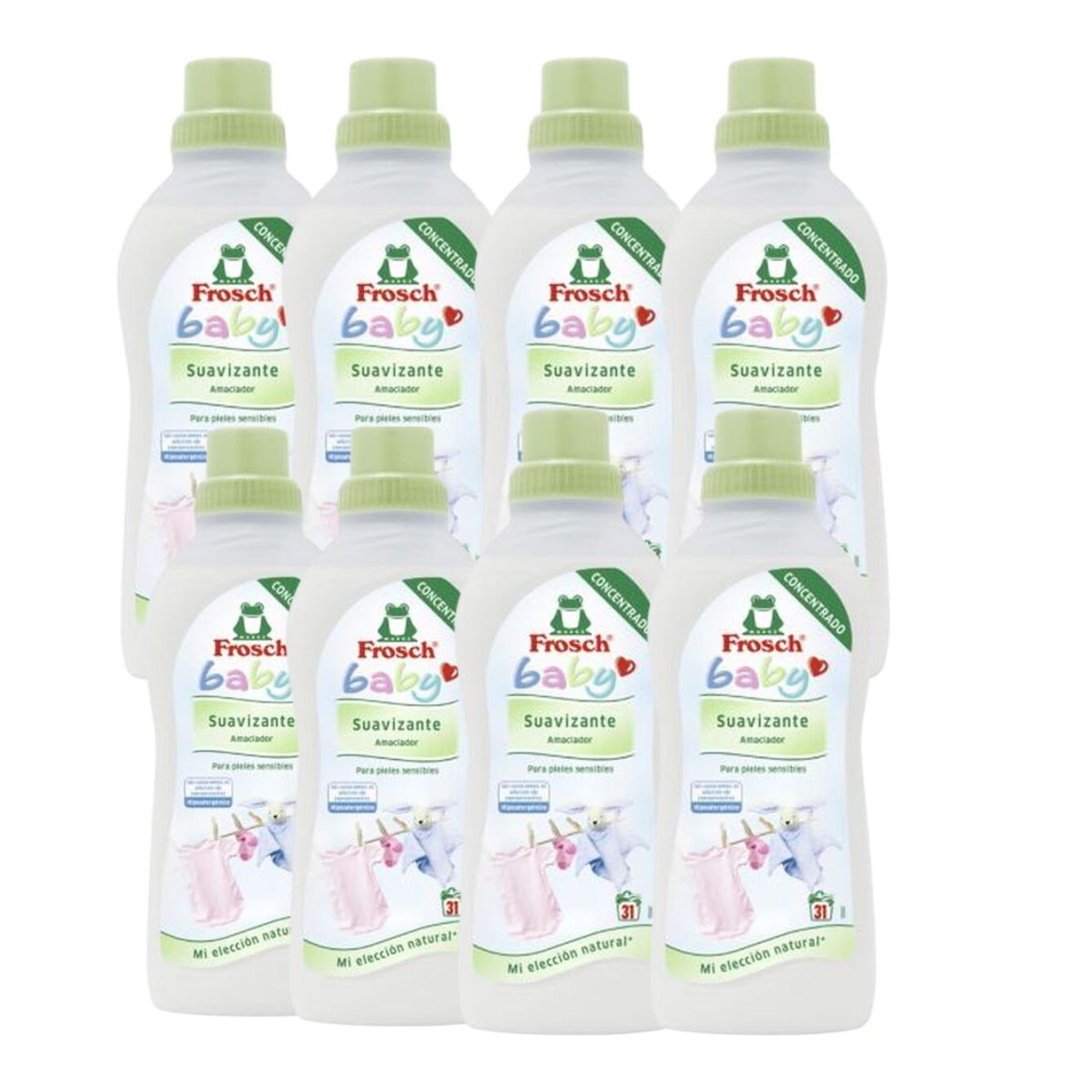 Pack 8X Baby suavizante Frosch 750 ml