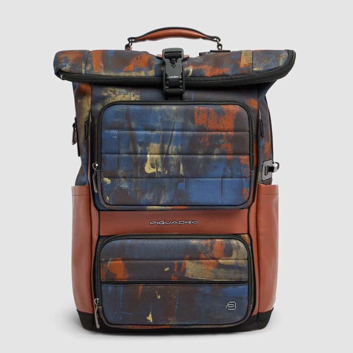 Piquadro Zaino roll-top da bici porta pc 15,6"