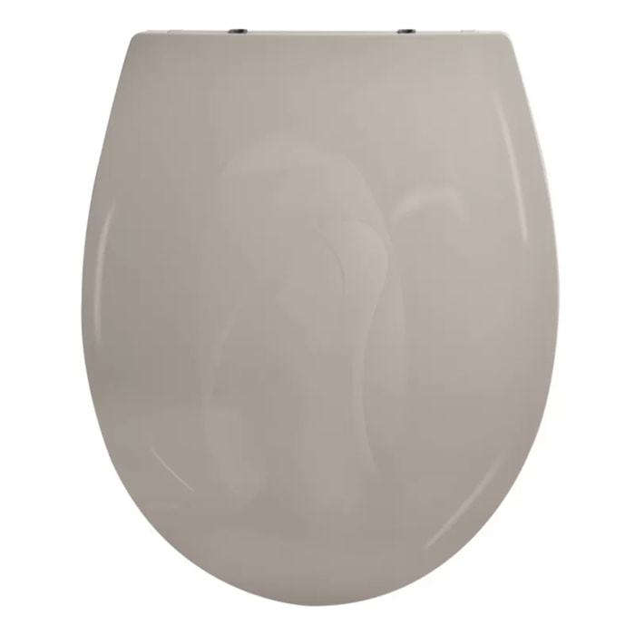 ABATTANT WC BROOKE  PP 100% RECYCLE TAUPE BRILLANT SPIRELLA