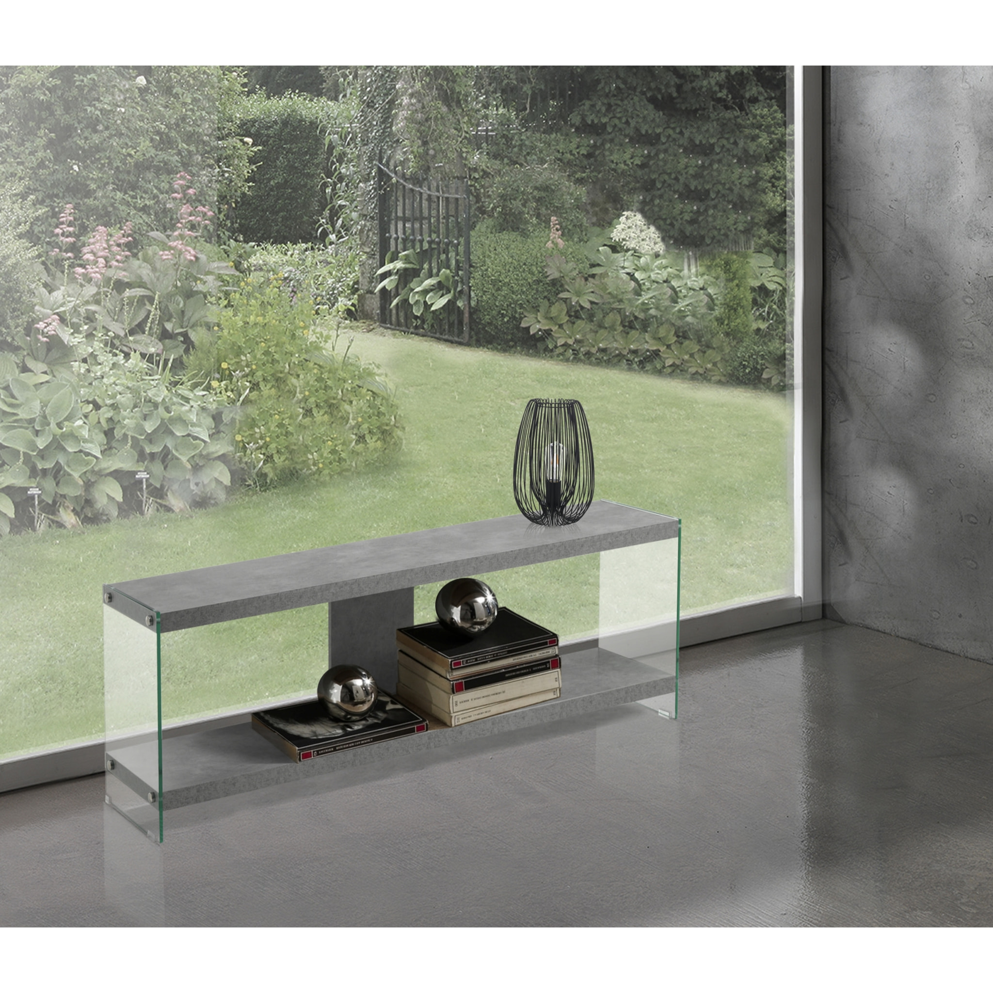 Tomasucci Meuble TV NANCY CIMENT Multicolore