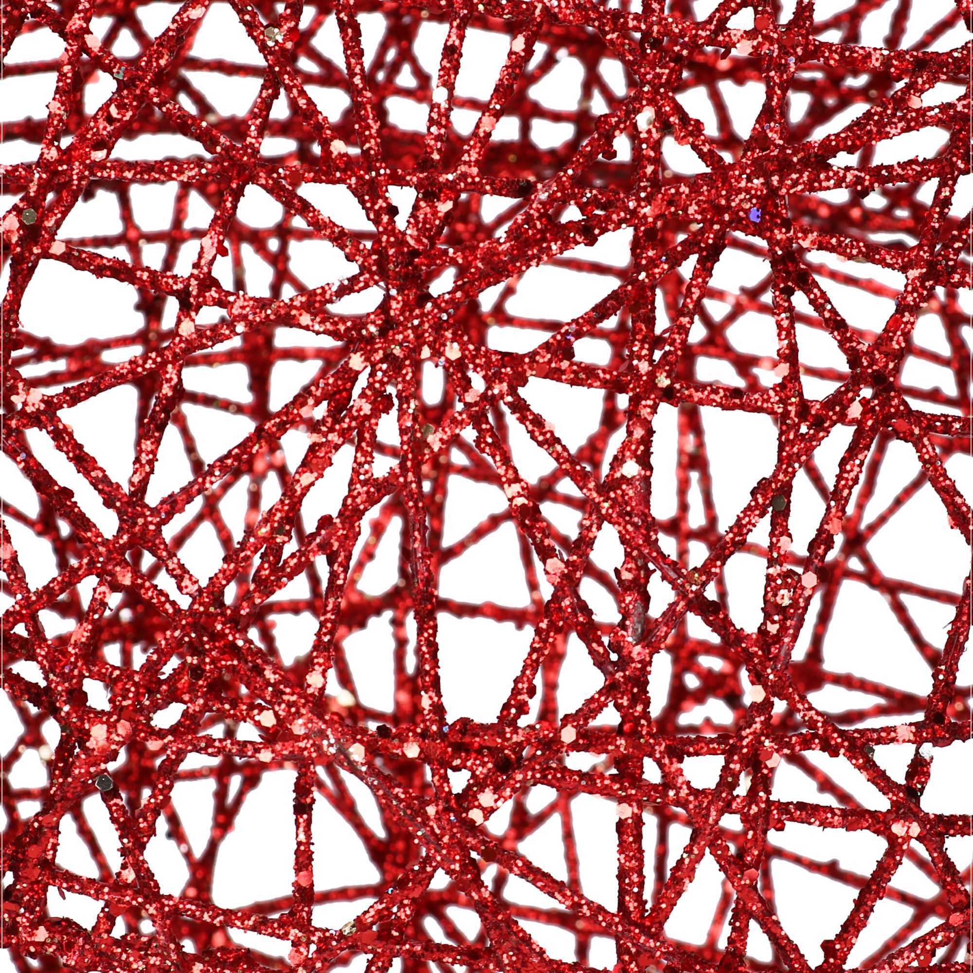 Palla in metallo rosso cm ø60h60