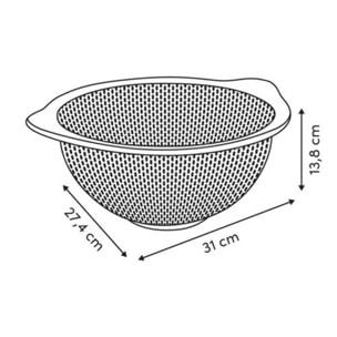 Passoire Silver Pro ronde 27,4x31cm argent
