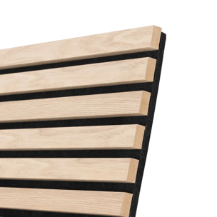 Panneau décoratif mural Colva bois clair 240x60cm