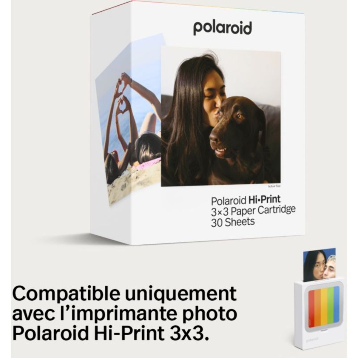 Papier photo instantané POLAROID Polaroid Hi Print 3x3 Paper Cartridge -