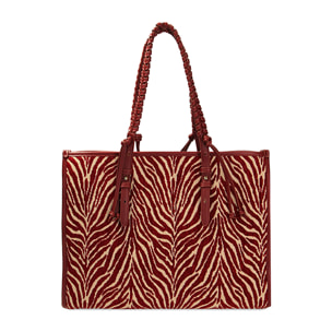 Borsa a spalla zebrata