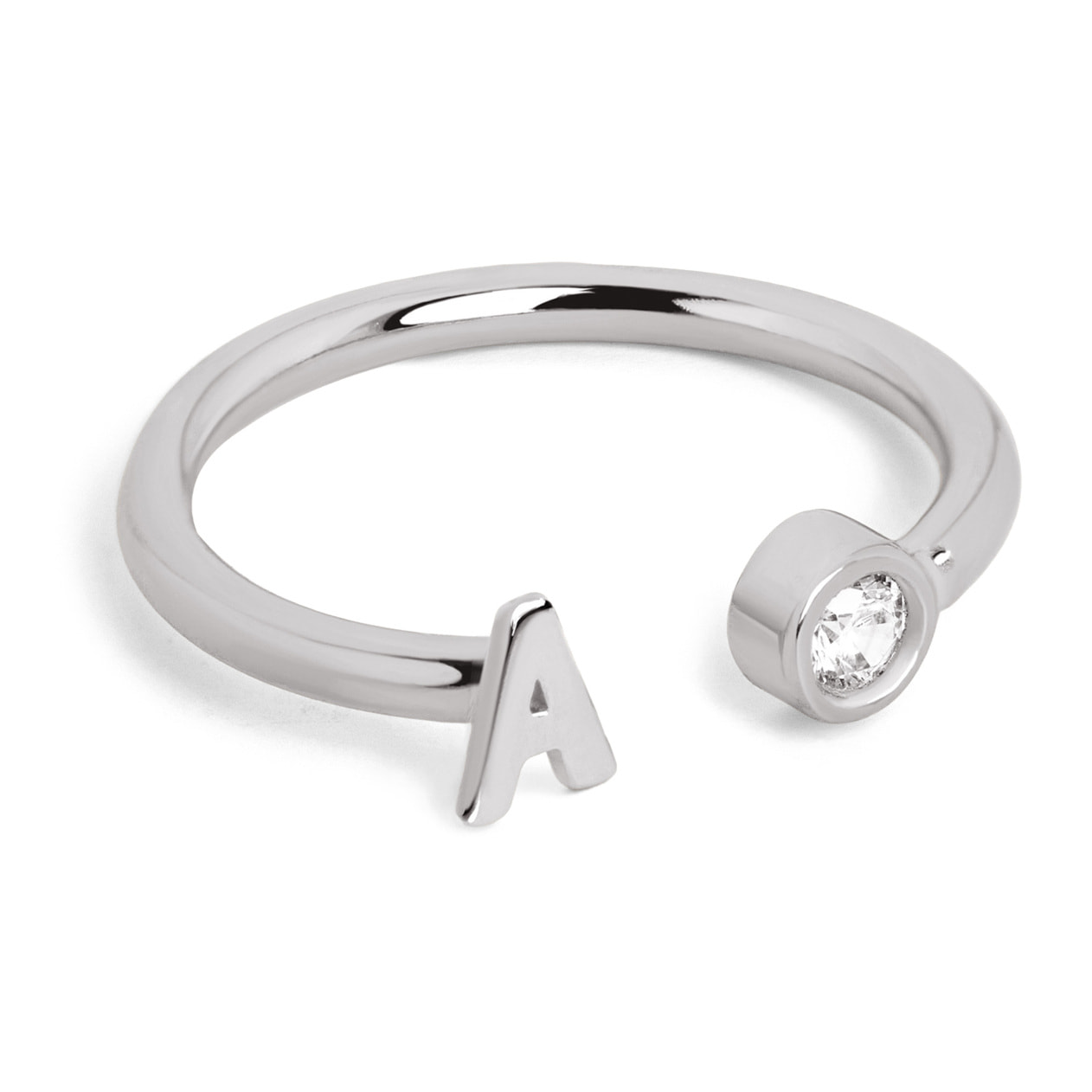 Anillo Personalizado Letter Spark Acero