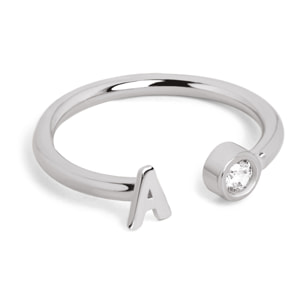 Anillo Personalizado Letter Spark Acero