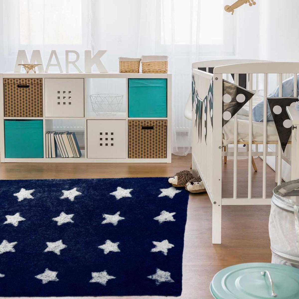 Tapis enfant Renu, fait main en coton hypoallergénique