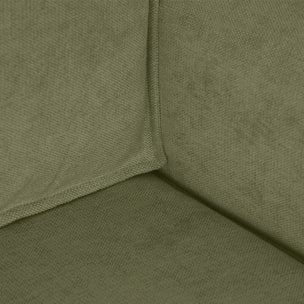 Canapé d'angle convertible 4 places en tissu chenille - LIVIA