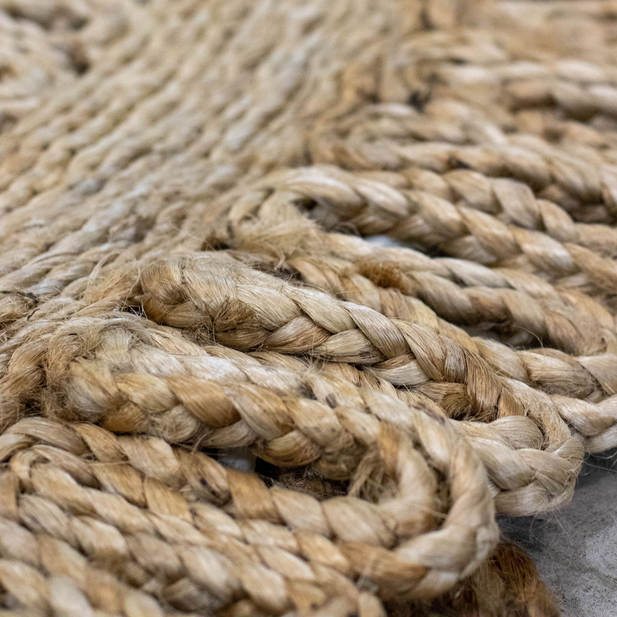 Tapis rond en jute tissé à la main 140cm JERICO