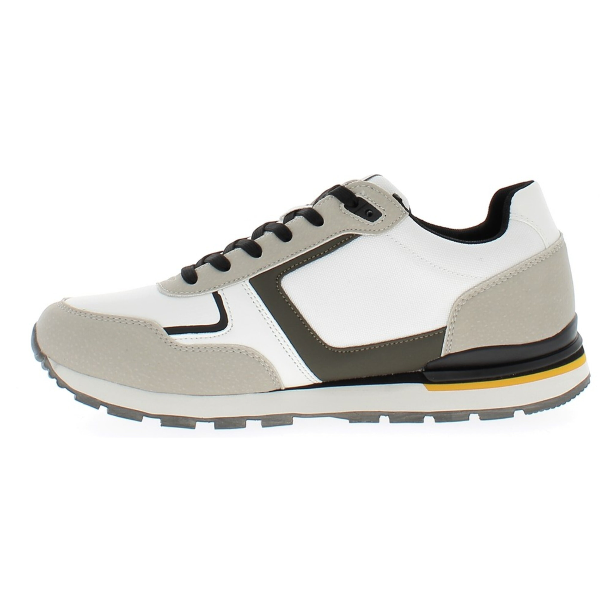 Armata di Mare Scarpe Uomo Sneakers Vintage Running con Soletta Rimovibile in Memory Foam AMU S25N716 Beige Off White