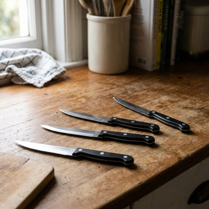 Lot de 4 Couteaux à steak Nirosta Mega 21 cm
