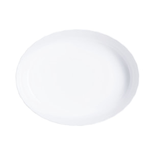 Fuente para horno ovalada blanca 36X28 cm Smart Cuisine Trianon - Luminarc
