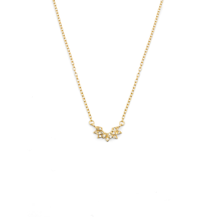 Collana Lotus  Argento Placcato Oro