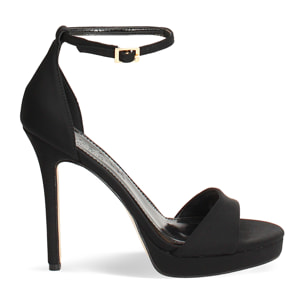 Sandali neri tacco 11,4 cm