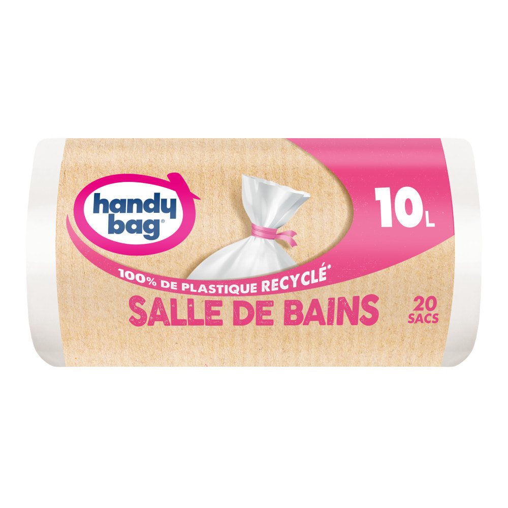 4x20 Sacs poubelle 10L à lien - Salle de Bains - Handy Bag