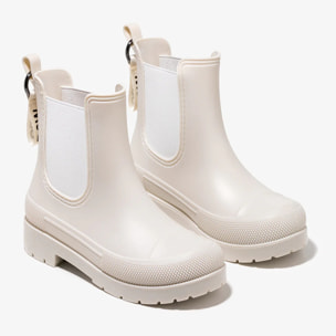 Botas de Agua Unisex Beige B&W