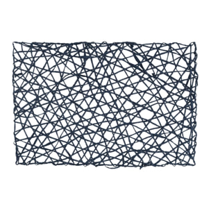 Tovaglietta in carta blu rettangolare cm45x30