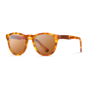 Gafas de sol OCEAN AMERICA - Carey amarillo con patillas carey amarillo y elm burl / Marrón